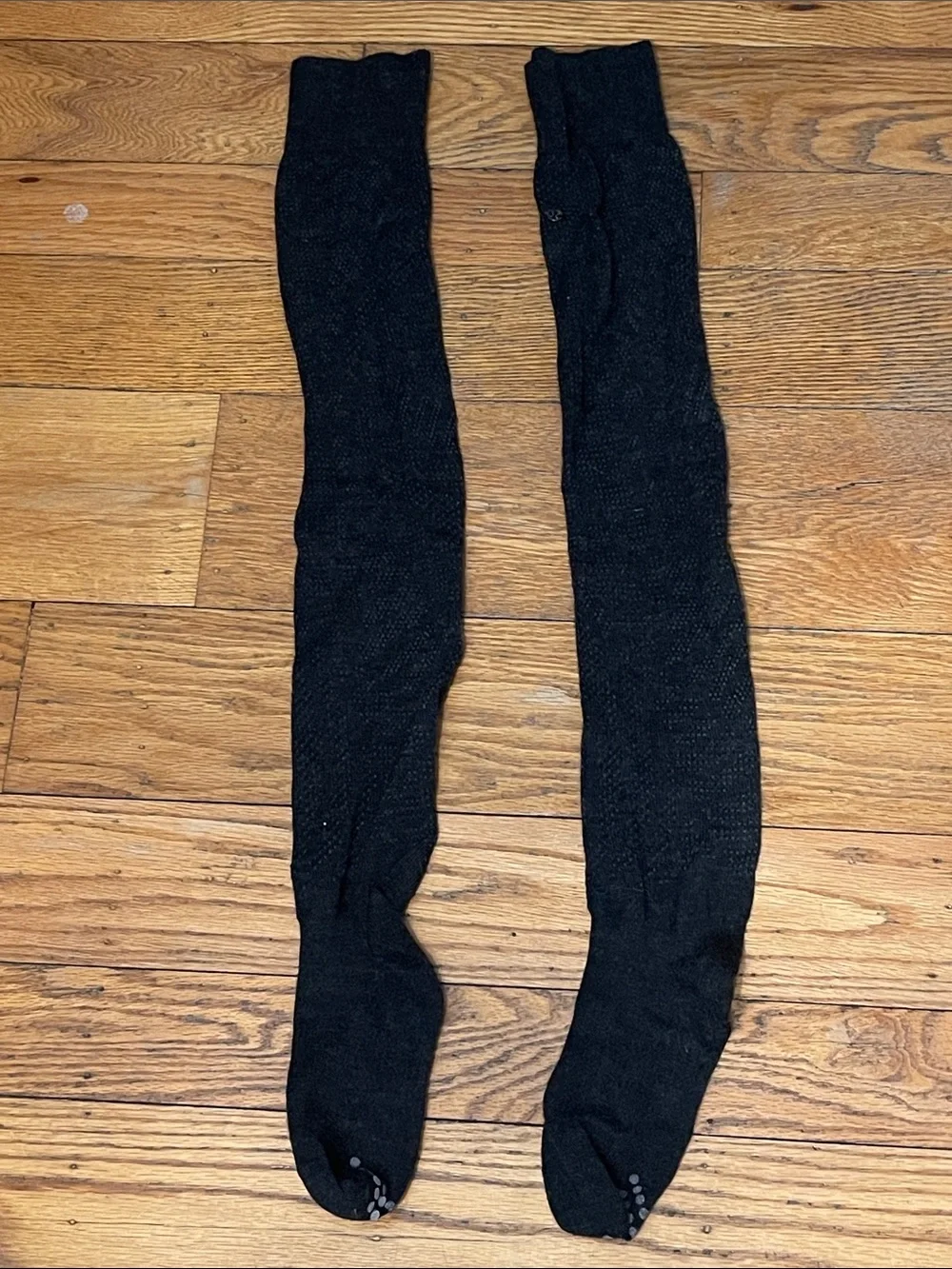 lululemon athletica Black Knit Grip Socks
